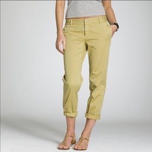 J.CREW Broken-In Scout Khaki Chino Crops, Size 2